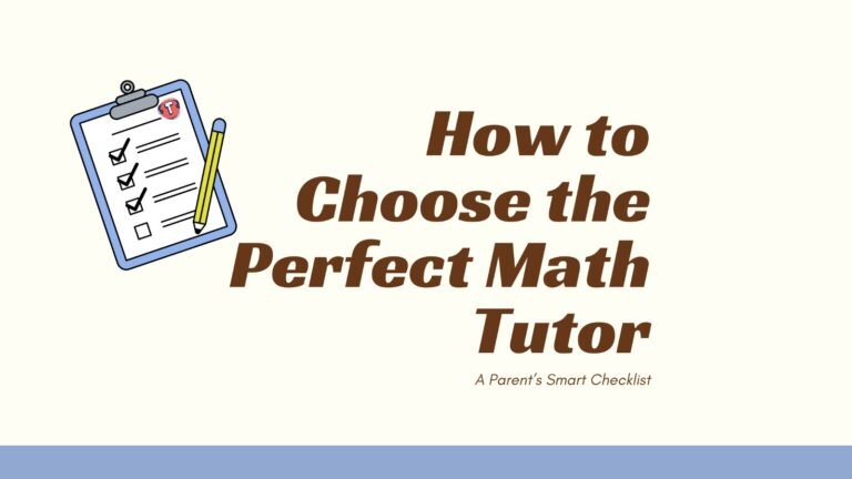 How to Choose the Right Online Math Tutor