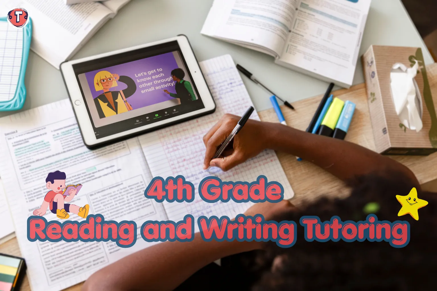 4th Grade reading and writing tutoring at tuitioned